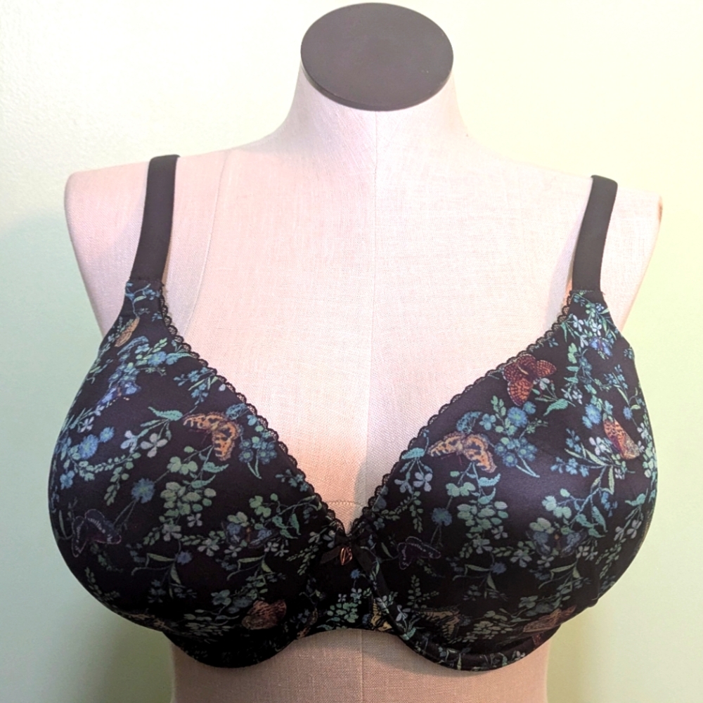 Floral Black Underwire Bra - Body By Victoria Secret